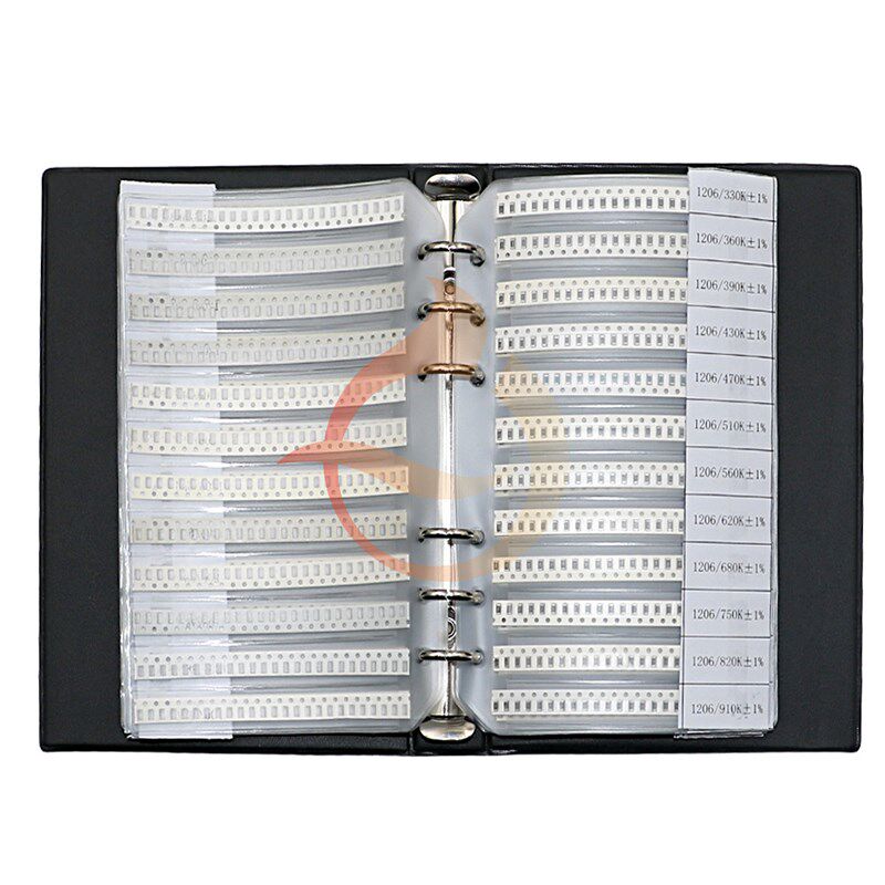 常用全系列贴片电阻电容器元件册0402/0603/0805/1206混装样品本