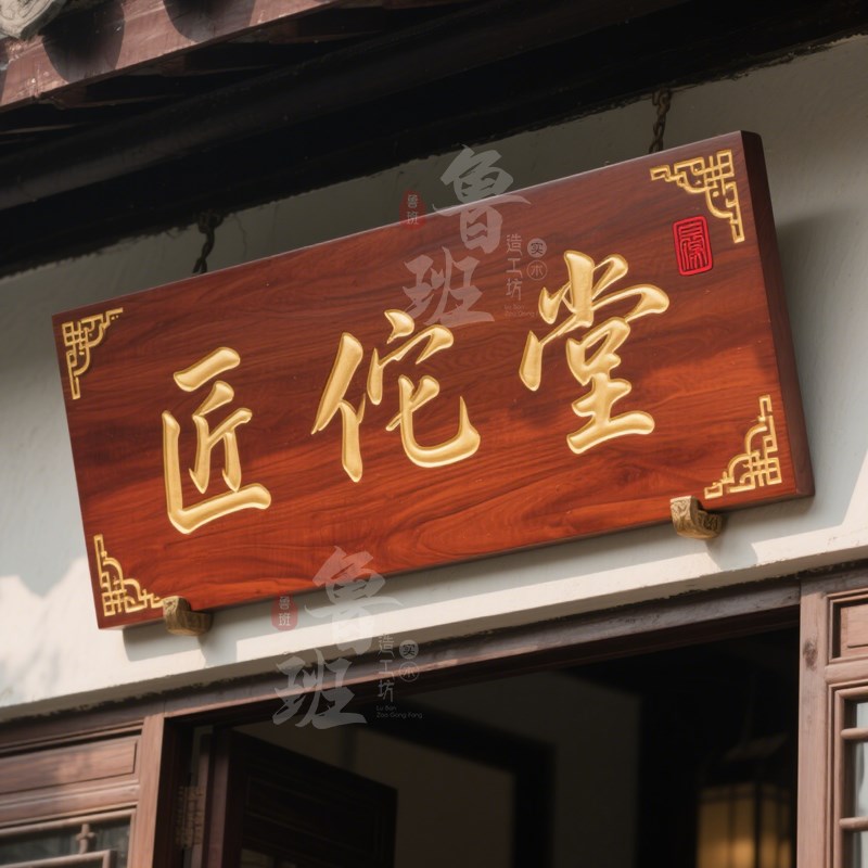 实木牌匾定制定做开业广告牌匾木匾门牌仿古木雕店铺门头招牌定做