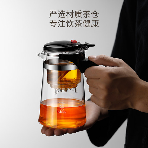 耐热玻璃泡茶壶家用茶水过滤两用飘逸杯 大容量1000ML茶具组合