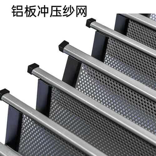金刚网纱窗门带锁防盗推拉式折叠风琴式伸缩防蚊纱门隐形家用自装