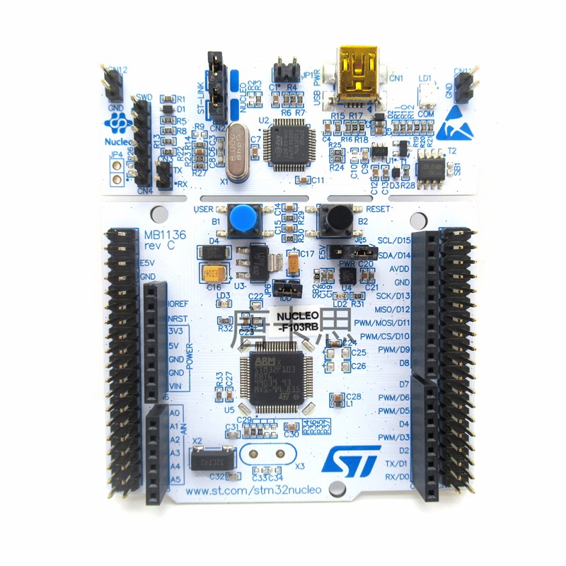 ST NUCLEO-F103RB 原装现货 STM32F103RBT6开发板兼容Arduino全新