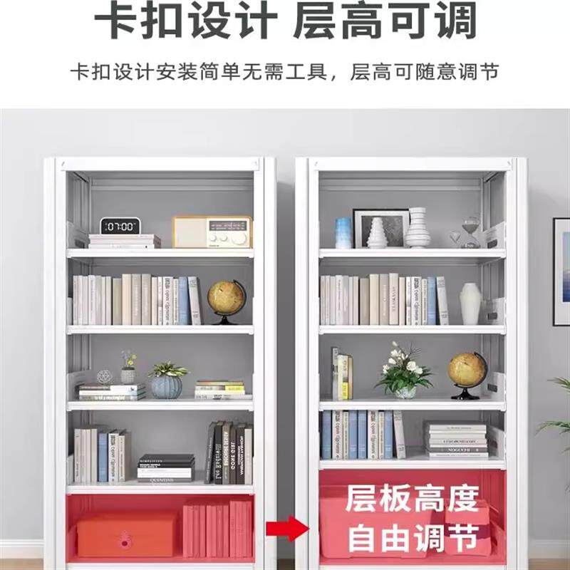 钢制图书馆书架家用落地置物架儿童书柜客厅绘本架简易铁艺储物架图片