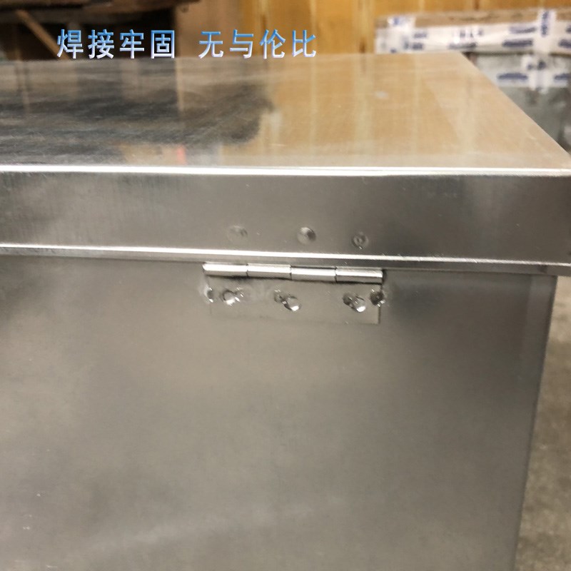 大容量白铁皮工具铁箱子储物不锈钢箱带锁收纳盒子柜的铁盒长方形