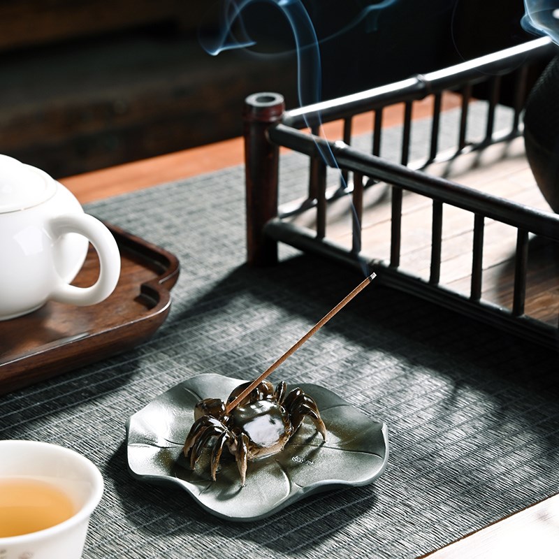 创意紫砂螃蟹茶宠摆件精品可养树脂小号茶玩功夫茶具配件桌面装饰