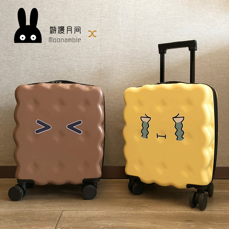 饼干行李登机箱女小型号轻便儿童拉杆箱可爱日系旅行密码箱子学生