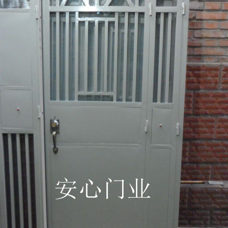 北京定做家用防盗门通风透气入户门铁栅栏纱门子母楼道地下安全门
