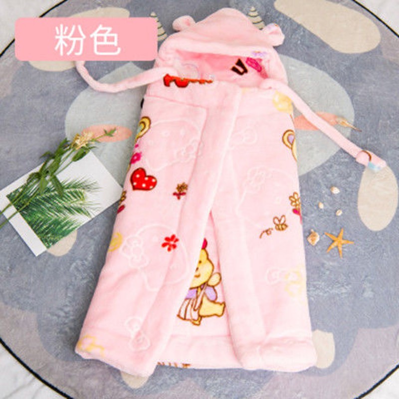 新生儿用品婴儿抱被宝宝披风斗篷秋冬加厚包被外出保暖初生儿睡袋
