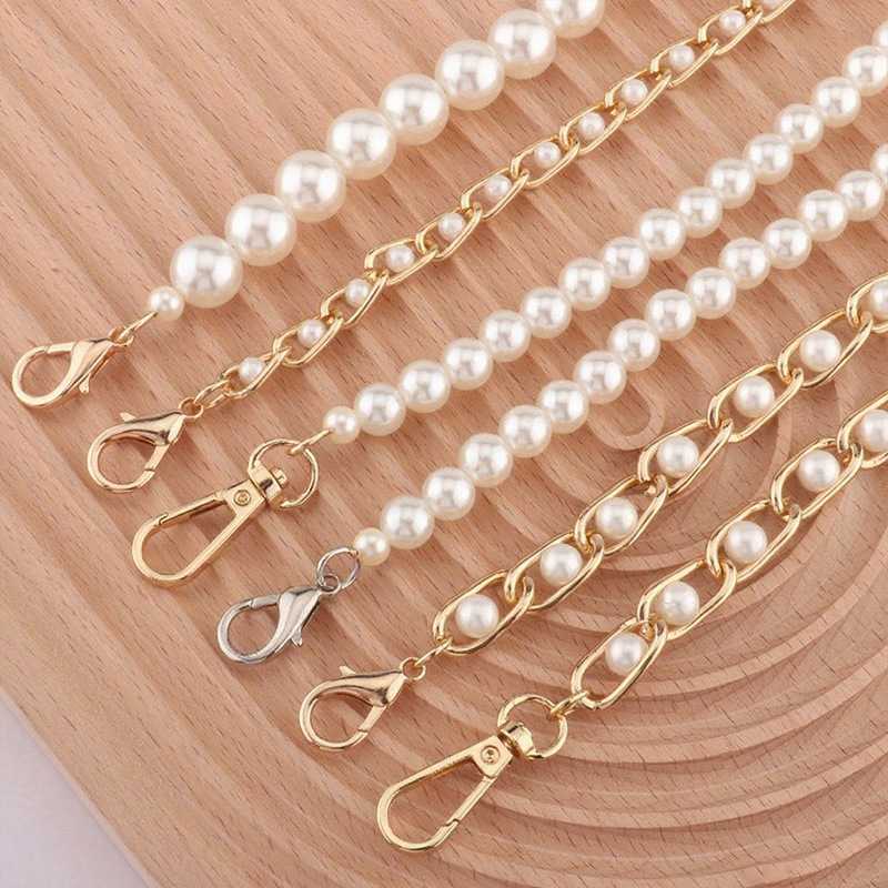 服饰配件珍珠链条 龙虾扣饰品链子配件辅料diy珍珠包链子配饰