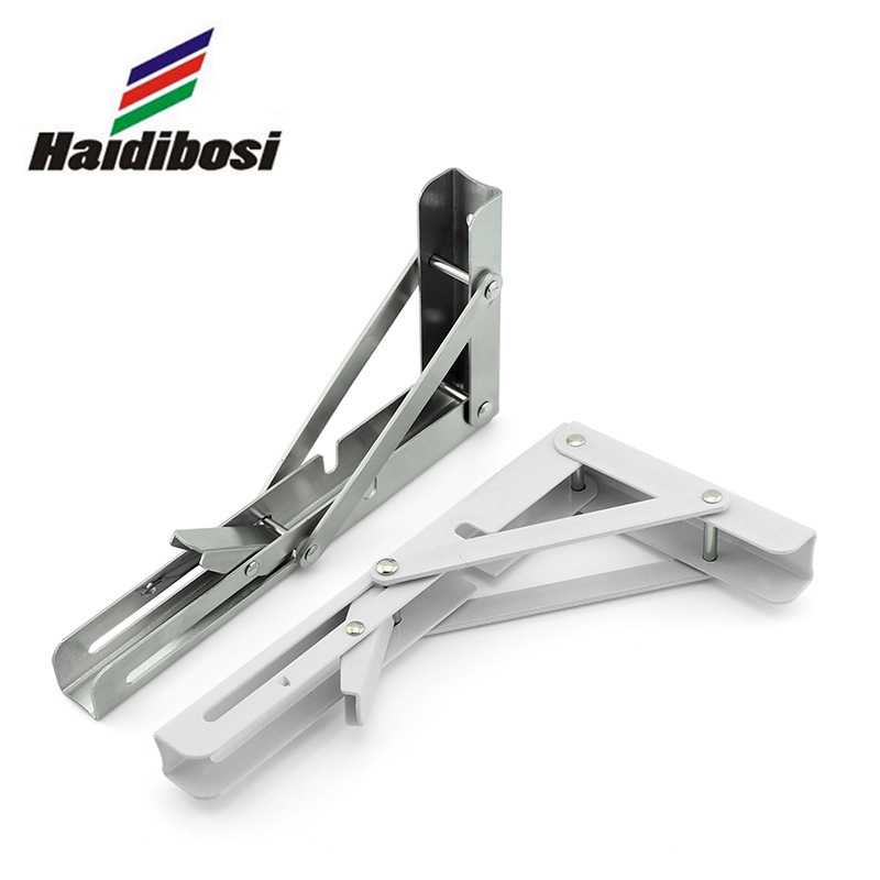 不锈钢折叠三角支架托架承重加厚隔板支架层板托搁板置物架墙上托