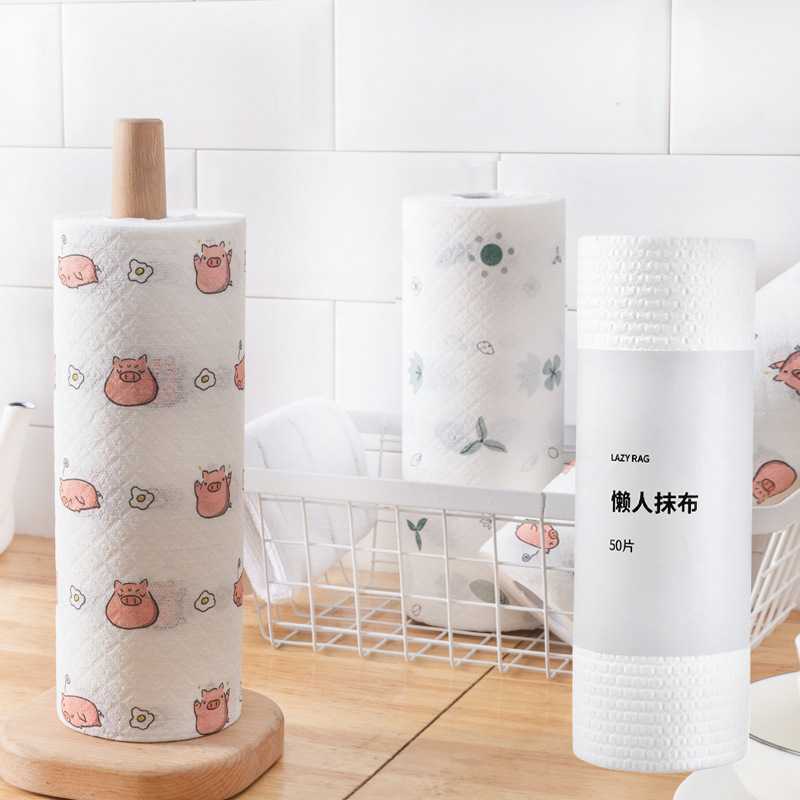 可水洗擦手巾懒人抹布厨房无纺布干湿两用擦桌布家用一次性洗碗巾