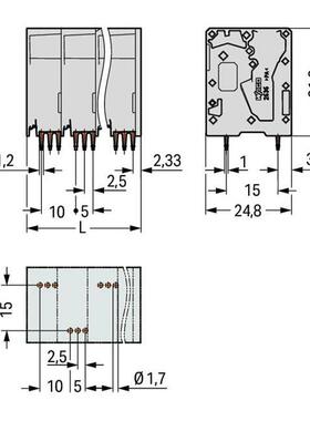 万可接线11984端端子PCB接线子，型号26363103/020-0-00