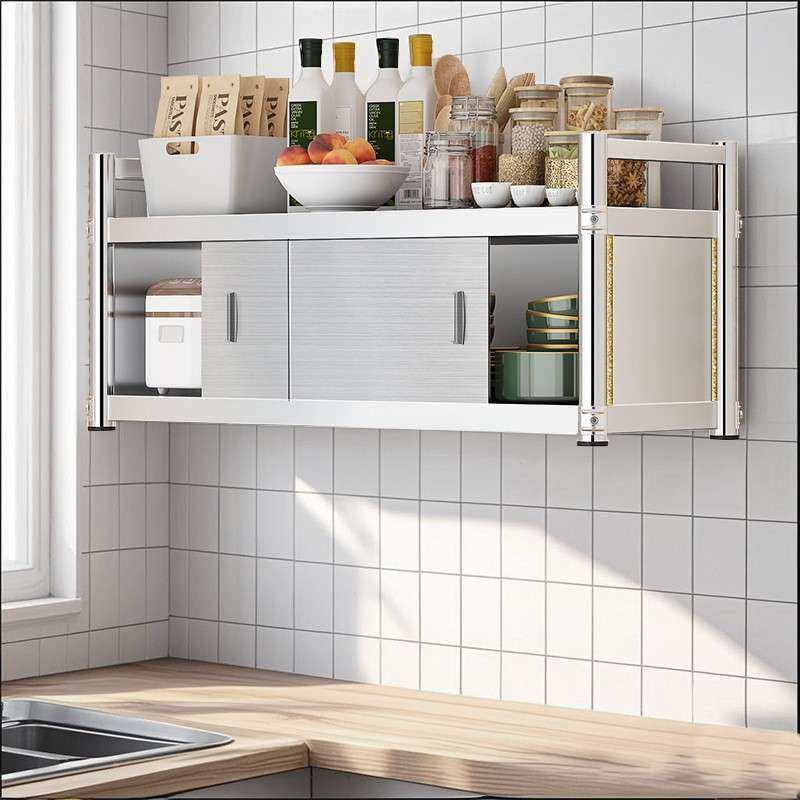 加不钢储厨房置物架橱柜挂墙壁挂式物柜推拉门上厚墙吊锈911柜调,农机/农具/农膜,其它农用工具,淘宝优惠券,粉丝福利购,淘宝优惠卷