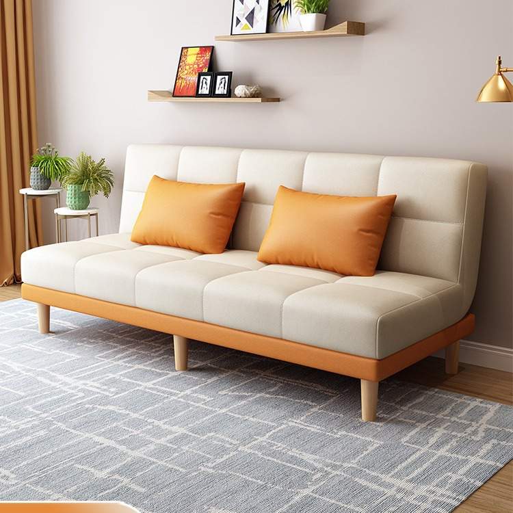 猫爪皮沙发客厅小户型网红简约现代布艺沙发出租屋折叠多功能卧室