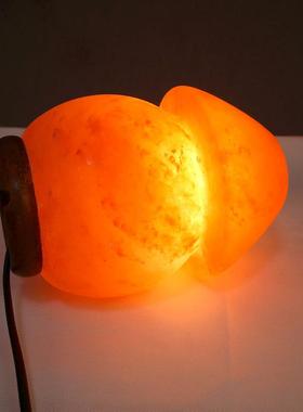 创意台11330灯形盐原喜石灯马拉雅水晶盐灯氛围灯卧室台灯小夜灯