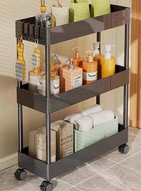 超夹置物架门后缝隙柜客厅窄MVX收款缝纳柜极窄多层收纳架带轮小