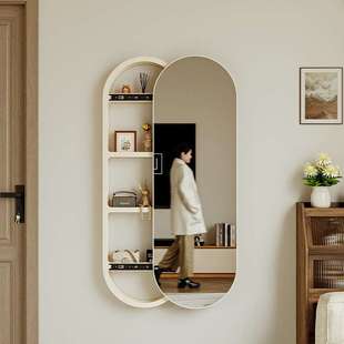 入户门全身镜隐藏式推可关HXSJ2025闭全身镜子拉玄挂墙置物家用关