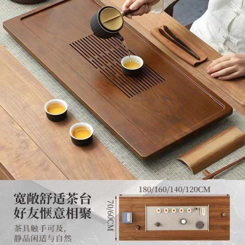 茶桌椅组茶合台一桌五椅茶台洽谈桌现代约QWV阳大板桌泡茶简桌,商业/办公家具,茶台/茶桌,淘宝优惠券,粉丝福利购,淘宝优惠卷