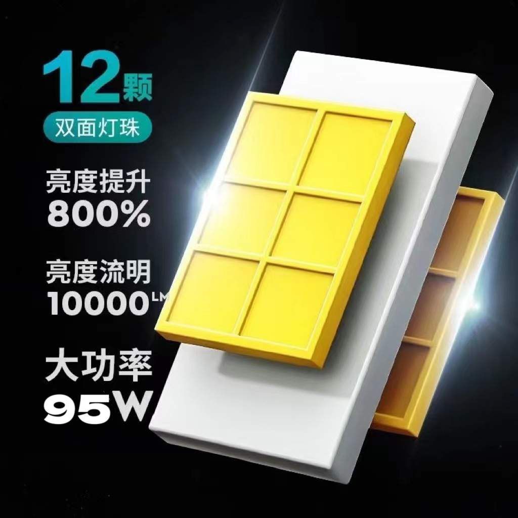 跨境LED大灯95W超亮12V 24v灯泡H1H4H790059012大功率LED货车灯