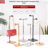 不锈钢挂包展示撑包支架陈列道具加厚底座展示架
