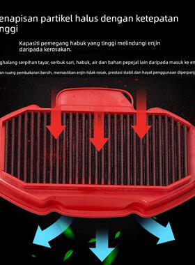 HRYC高流量空滤适用钱江QJ闪300/S/闪300AMT/250V/闪500空气滤芯