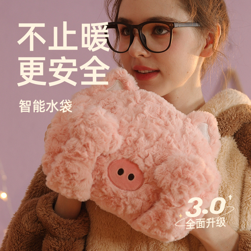 卡通热水袋充电防爆暖宝宝玩具暖水袋2024新款直销暖手宝