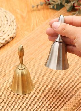 金属欧式铃铛酒吧餐厅传菜手摇铃上下课铃铛婴儿摇铃床头呼叫铃