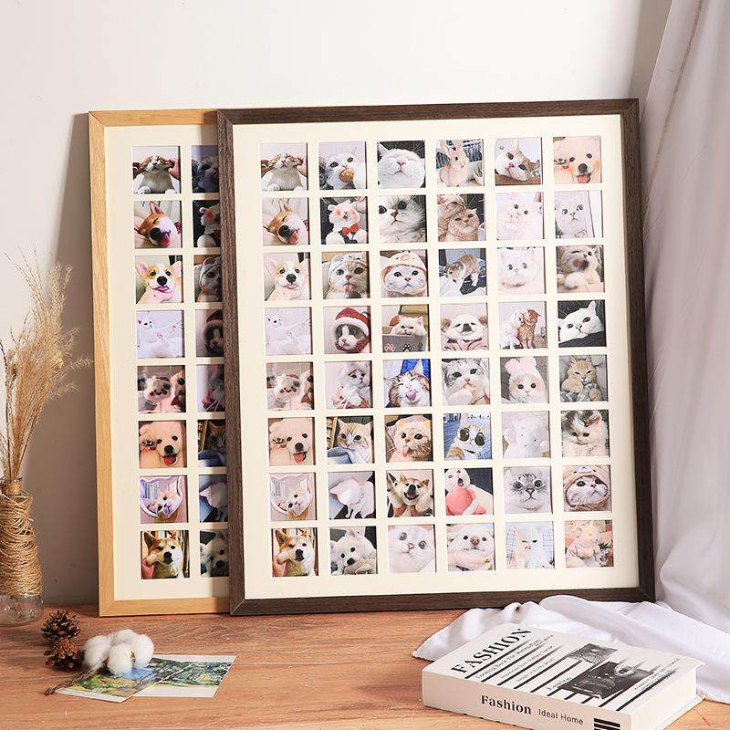 48宫格36相框挂墙情侣婚纱相片生日纪念礼物 diy儿童成长照片框架