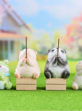 小红书热款求求了祈运摆件好运创意萌态居家客厅电视柜工艺品