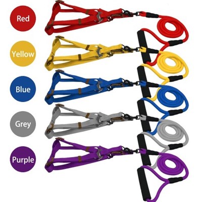 极速No-Pulling Dog Step-in Harness LeasJh Adjustable Solid C