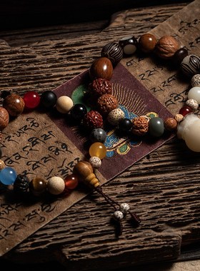 极速杭州十八籽多宝菩提手u串十八子手串男18籽串珠情侣手链女款