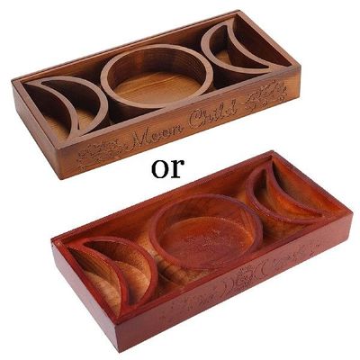 极速11UE Tarot Card Holder Wooden Triple MoonQ Phases Symbol