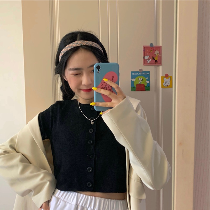 极速早秋薄款bm风短款大码胖mm针织开衫法M式女装t恤辣妹长袖上衣