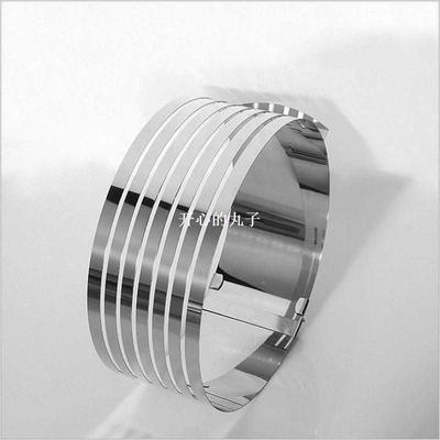 极速Retratcabele StainHPIlss SteCel Circle Mousse Cake Slico