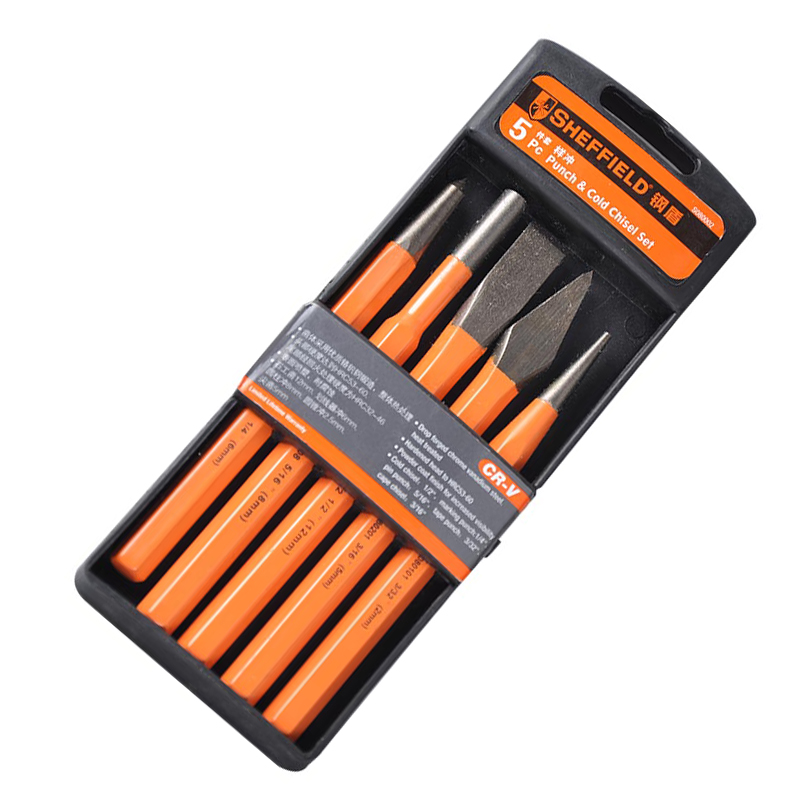 极速钢盾 石工凿子錾子水泥凿扁凿钢凿钳工凿冲S子圆柱划线冲凿套