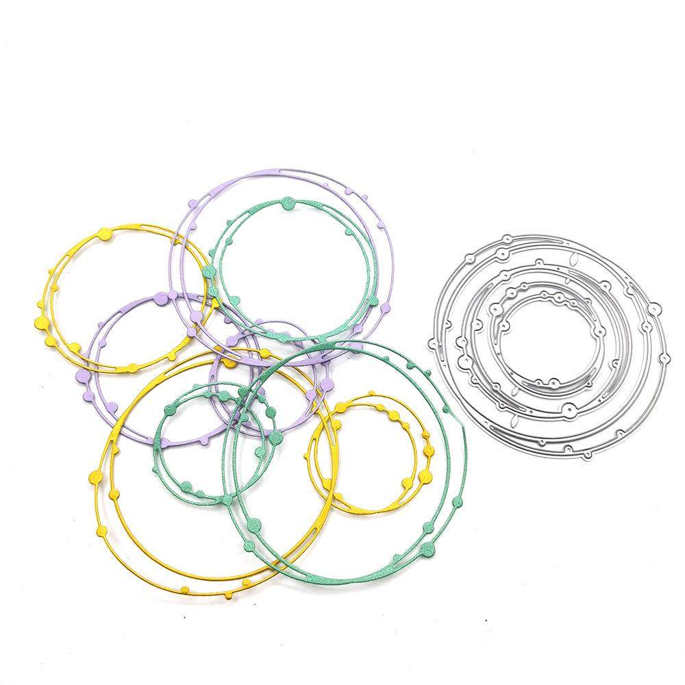 scrapbooking DIY切割 碳钢刀模 压花刀模模板不规则几何圈圈圆点