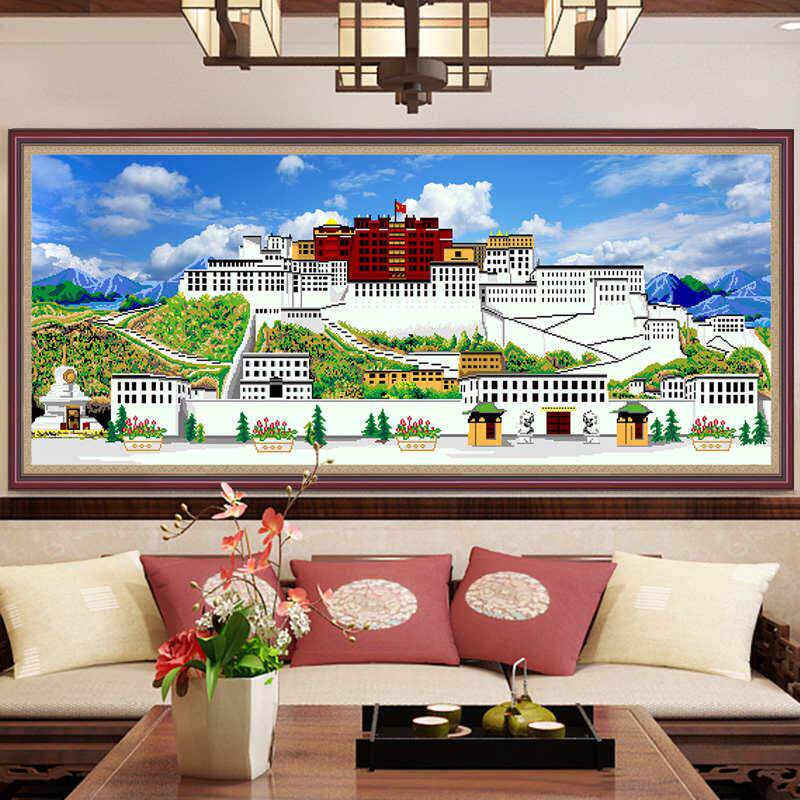 5d钻石画满钻2025新款钻石绣2024大幅客厅风景布达拉宫手工贴钻画