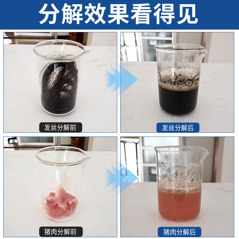 管道疏通剂强力通饭店厨房下水道去油污溶解器厕所马桶堵塞地漏神