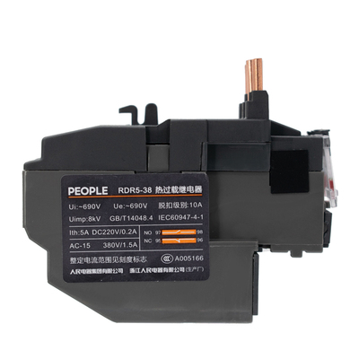 人民电器集团热过载继电器RDR5-25 38 93电动机热保护器配RDC5