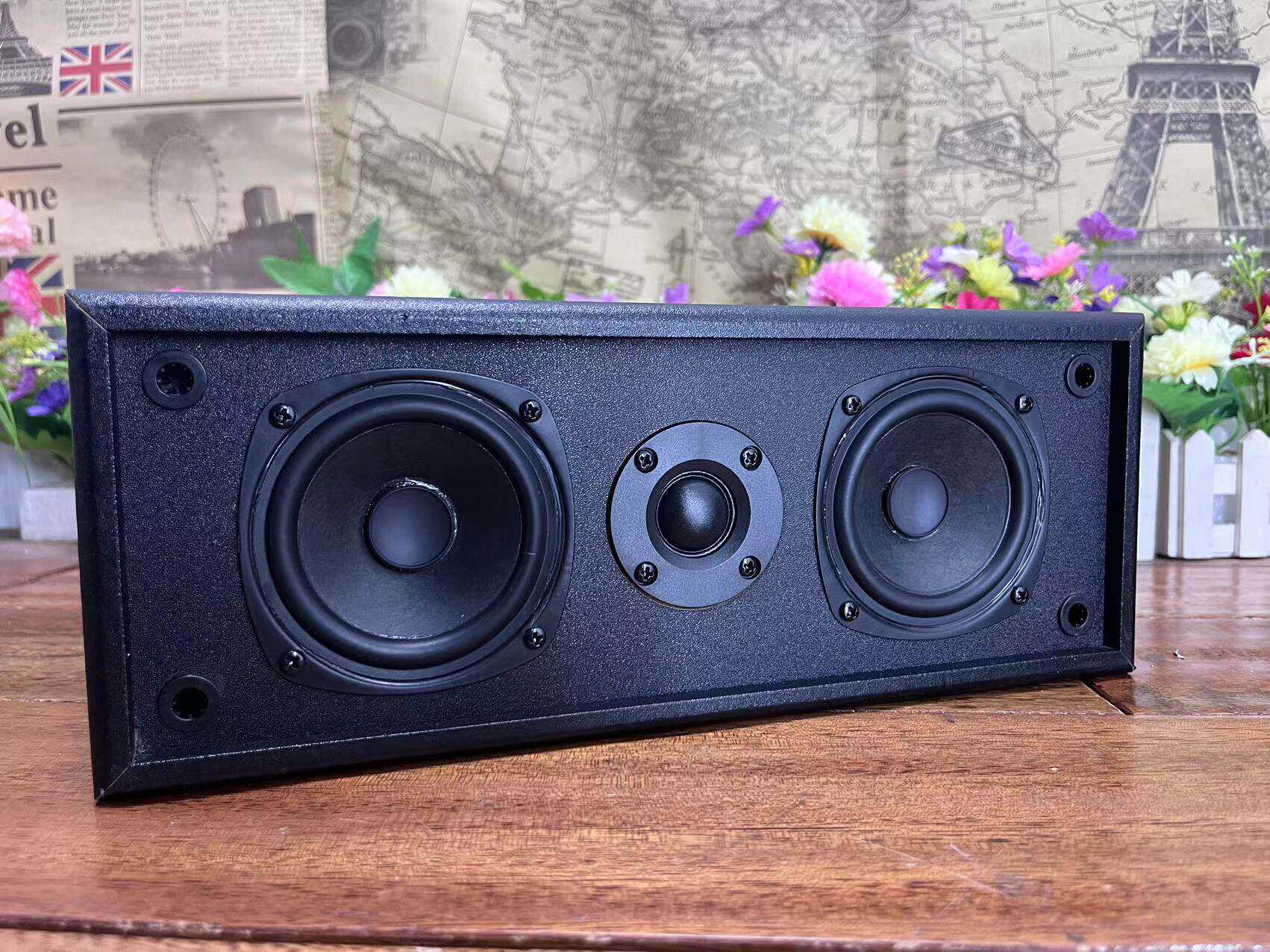 木质5.1家庭影院中置双3寸喇叭独立球顶丝膜高音环绕音箱家用音响