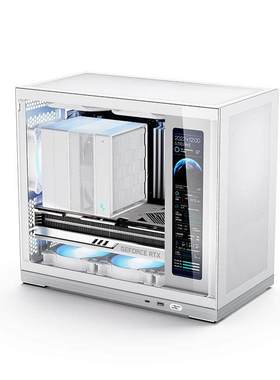 闪鳞G500机箱便携式MATX侧透TYPEC副屏240水冷主机箱