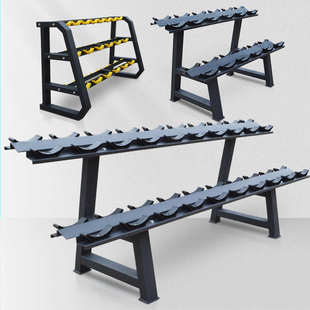 哑铃架商用杠铃片收纳架子健身房放置置物双层支架器材储物架家用