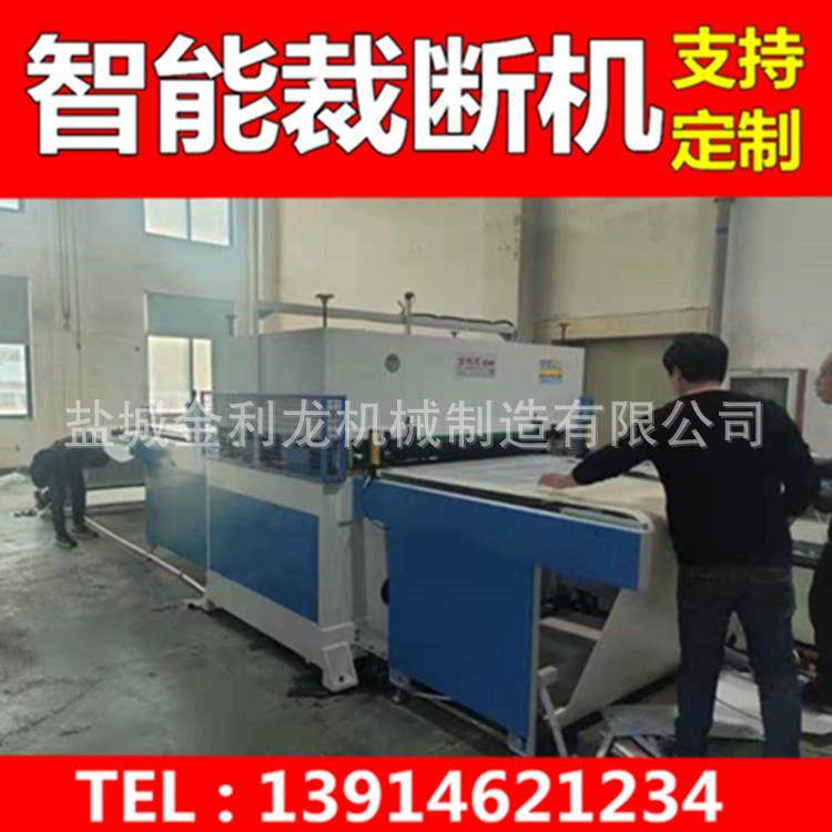 地板革自动裁断机下料机地板革模切机卷材片材一体机温州有样机