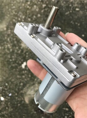 7字型555马达金属齿轮直流减速电机12V24V往复机构偏心轮八孔退币