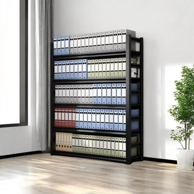 办公室文件柜资料架凭证档案收纳层架落地多层财务会计置物架置物