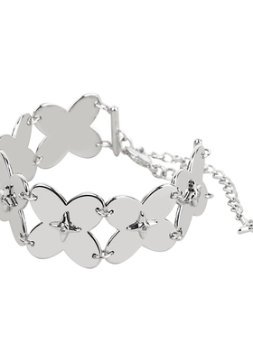 孙芮同款星星闪钻幸运花手链