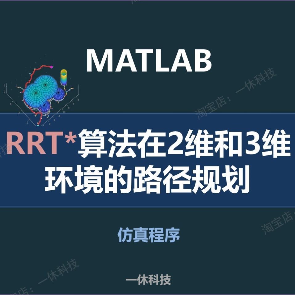 matlab RRT*算法 2维和3维 路径规划 避障 仿真 程序 代码