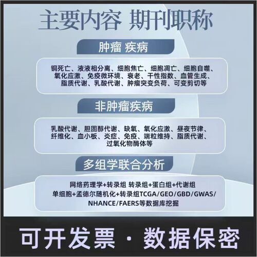 网络药理学faers数据库挖掘/中药覆方/分子对接/生信分析套餐服务