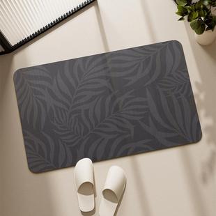 轻奢硅藻泥地垫浴室吸水防滑速干垫卫生间进门耐脏易打理门口脚垫