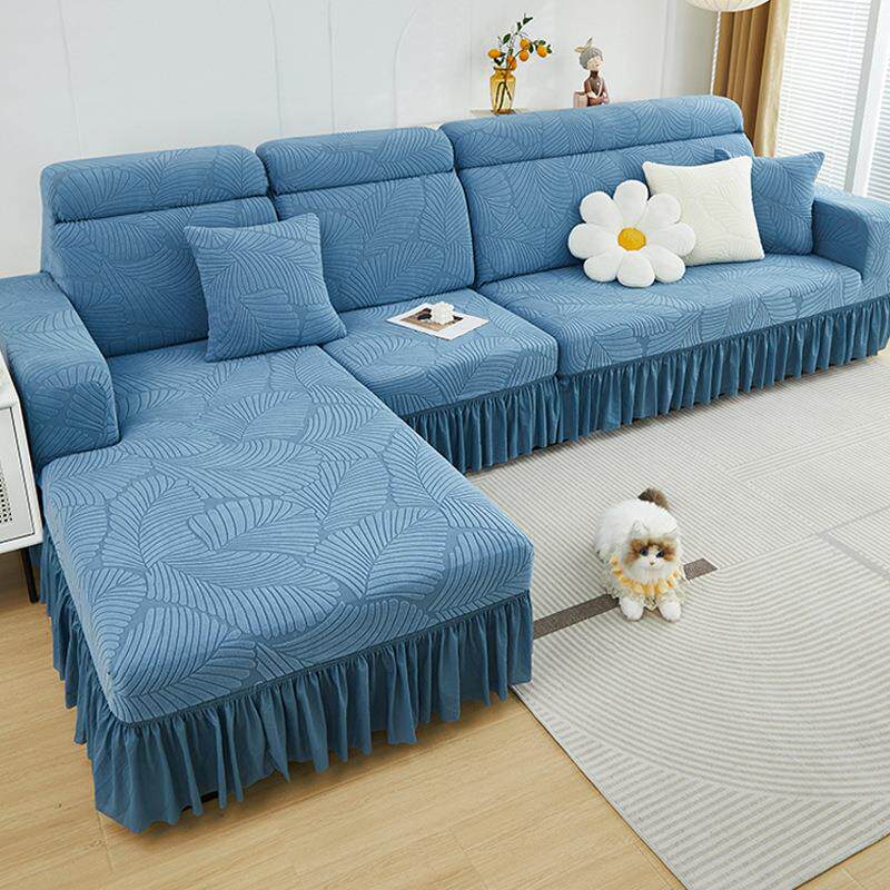 沙发套罩全包卍能套新款2024四季通用防猫抓裙边三座一贵妃沙发套