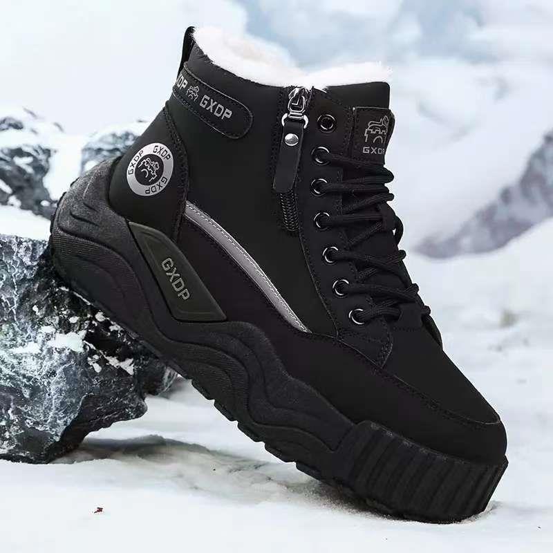 华禹精选好物男鞋高品质雪地靴新款冬季加绒加厚U保暖男士户外棉